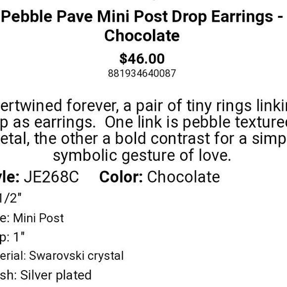 NWT💥Brighton Pebble Pave Two tone Bracelet & Earrings Set! Gorgeous w/pouch! 😍 - Picture 4 of 5